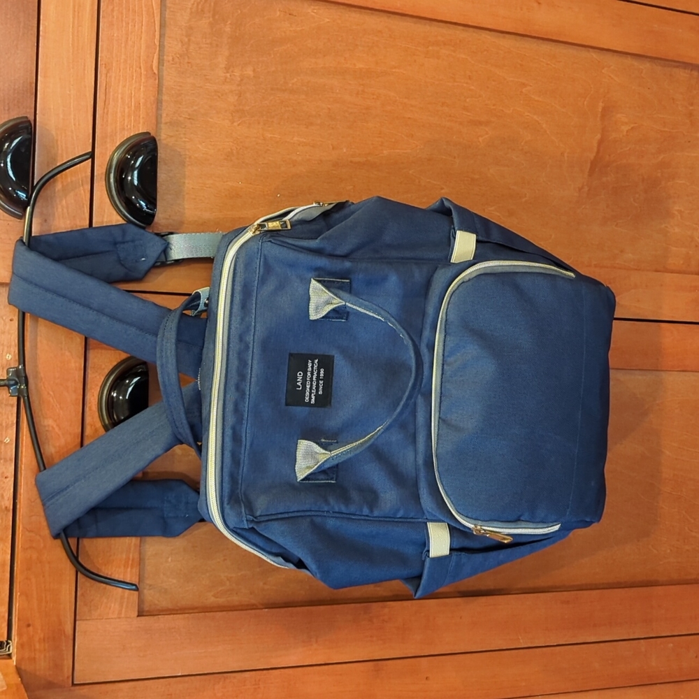 Land Navy Blue Baby Backpack Bag